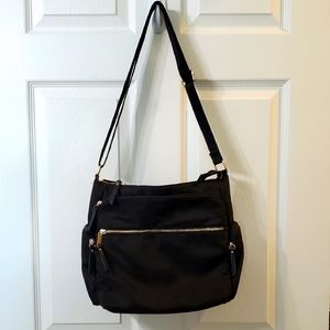 Black Nylon Crossbody Bag